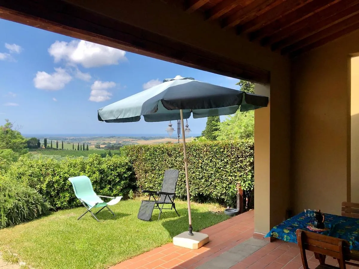 Toscana Tour - La Ninfea With Sea View Apartment Casale Marittimo Italy